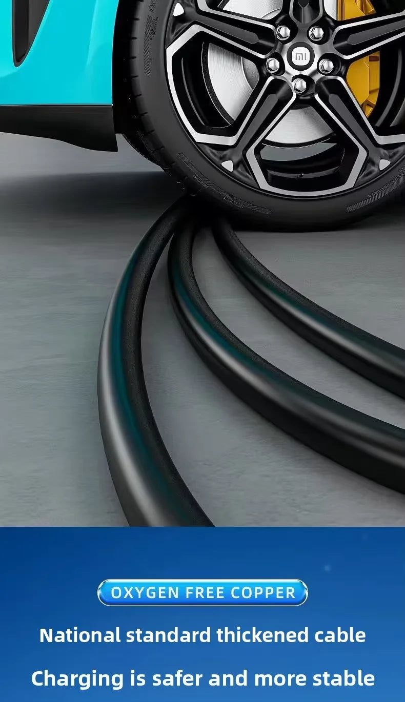 EV Charging Station Extension Cable 16A 7kW AC EV Charging Gun Extended Cord Slow-Charge Connector For BYD Home Use Charging