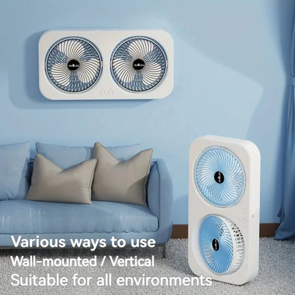 360° Rotatable Rechargeable Fan | USB Powered Standing & Desk Fan, Long Lasting Battery for Outdoor & Indoor Use