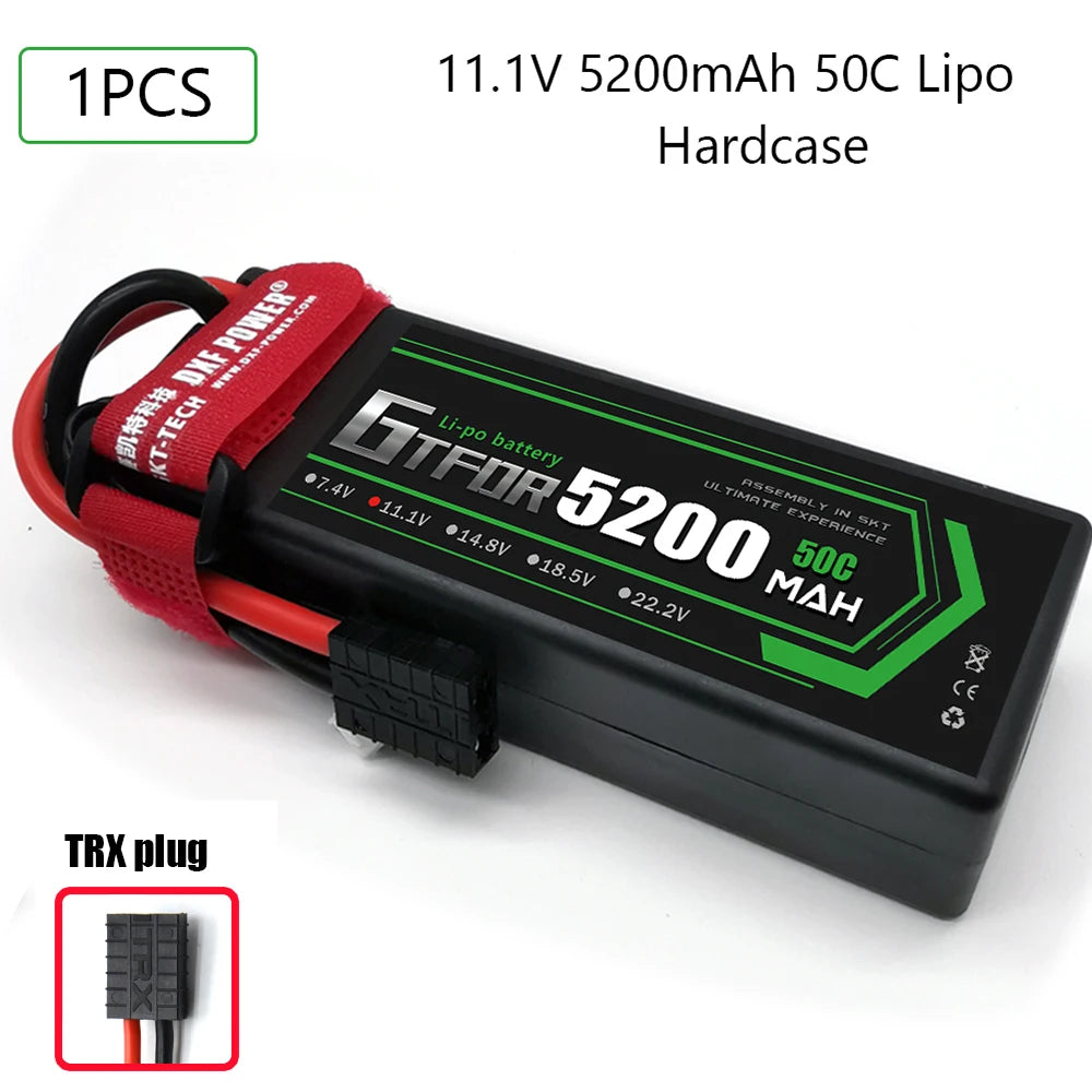 Batteries Lipo 7.4V 11.1V 15.2V 14.8V 22.2V 2S 3S 4S 6S 5200Mah 7000mAh 9200mAh 10000mAh for RC Car Truck Evader BX Truggy