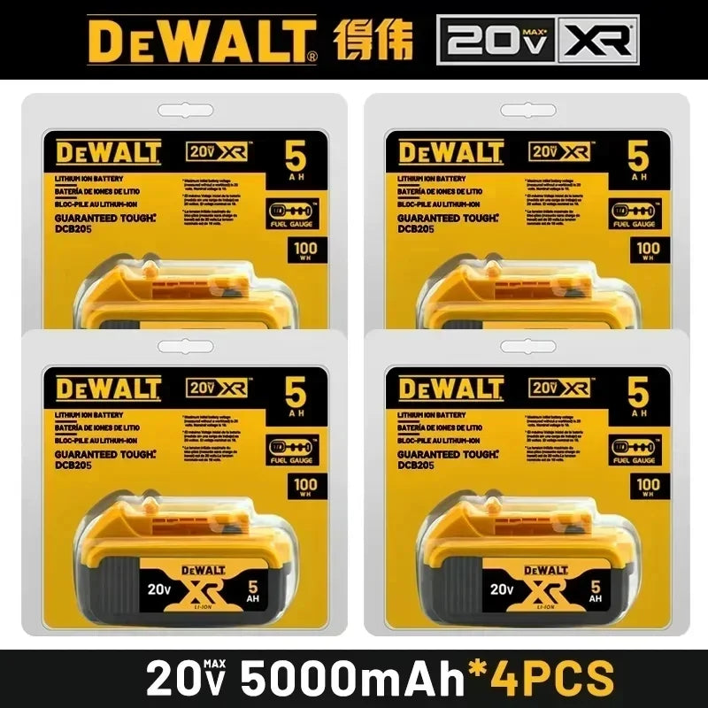 100% Genuine Dewalt 20V 6AH Battery, Rechargeable Lithium Ion Battery, Dewalt DCB200DCBL722/DCL050/DCF850Power Tool Replacement