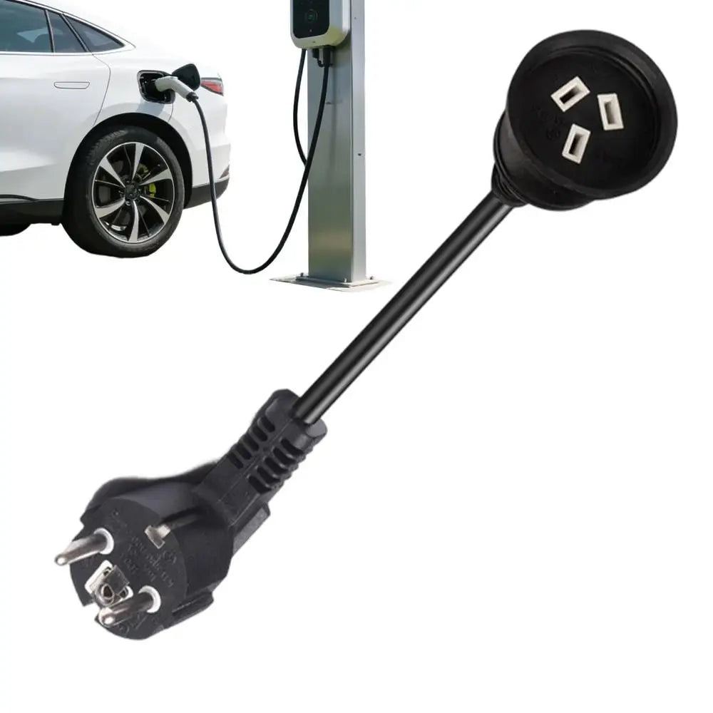 Ev Charger Extension Cord 10a Plug To 15a Portable Wire Adapter EV Charging Extension Cord For Electric Vehicles Rv Camper