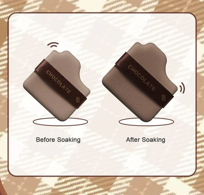 6pcs Dual-Use Cosmetics Puff Set Chocolate Cookie Soft Powder Puff Dry and Wet Foundation Air Cushion Makeup Sponge Beauty Tool