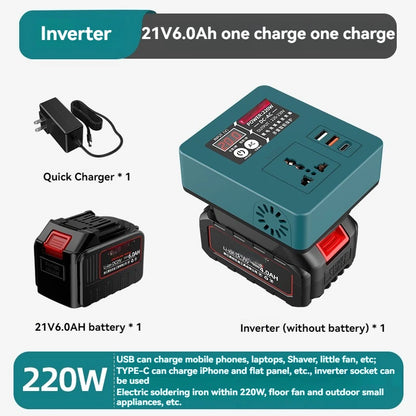 Small Power Conversion Inverter Lithium Battery Inverter Outdoor Working Inverter With Overheat Protection