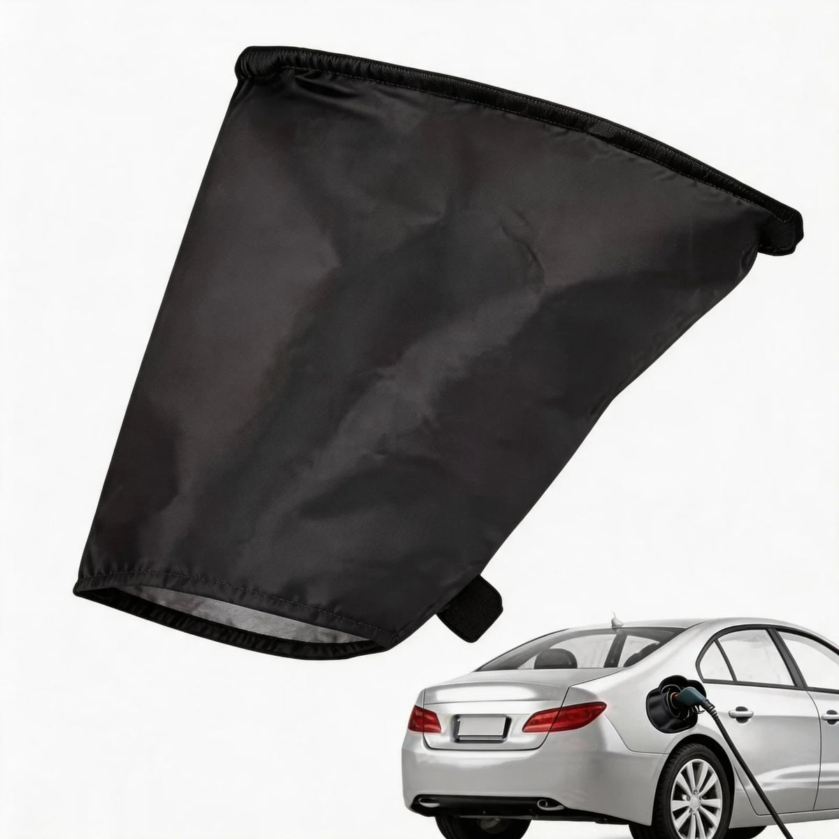 Magnetic Adsorption Charging Port Cover EV Charger Cover Waterproof Rain Snow Protection Universal for Most Electric Cars
