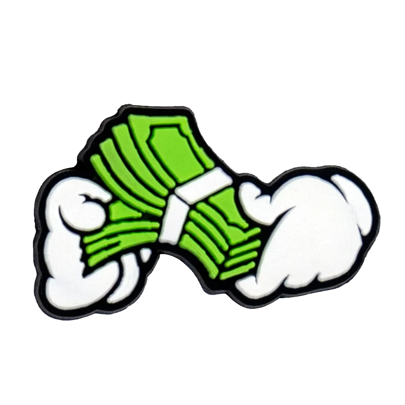 1pcs PVC Cats Charms for Clog Buckle Dollar Leaf Shoe Decorations Clips Accessories for Men Kids Favor Gifts Fit Wristband Gift