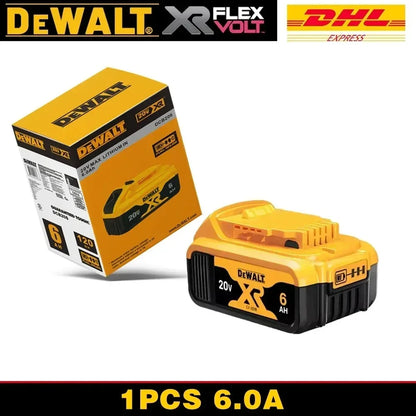 100% Original DeWalt Batteries 20V 6000mAh Li Ion Battery For DCB206 DCB205 DCB204 DCB200 DeWalt Power Tools Air Transport