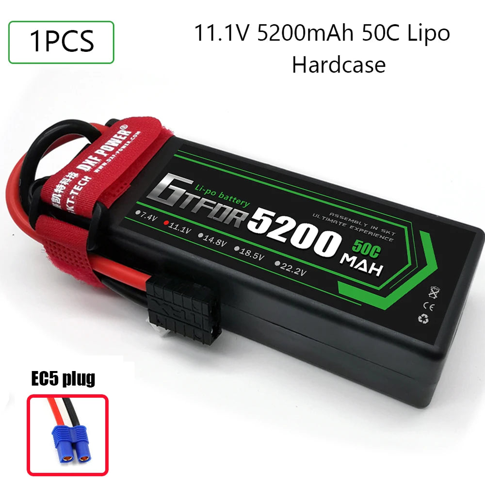 Batteries Lipo 7.4V 11.1V 15.2V 14.8V 22.2V 2S 3S 4S 6S 5200Mah 7000mAh 9200mAh 10000mAh for RC Car Truck Evader BX Truggy