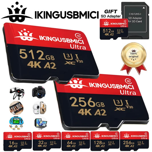 High Performance Micro Memory Card SD Cards TF Cards Flash Card 512GB/32GB/64GB/16GB/256GB for iPad Tablet
