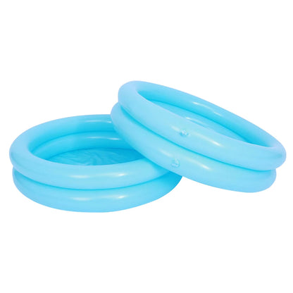 Round Inflatable Baby Toddlers Summer Swimming Pool Portable Inflatable Children Little Pump Pool Indoor Outdoor for 0-3Y Kids