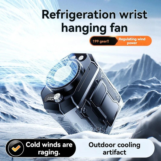 Rechargeable semiconductor cooling waist-mounted fan, outdoor neck-mounted handheld small fan with ultra-long battery life