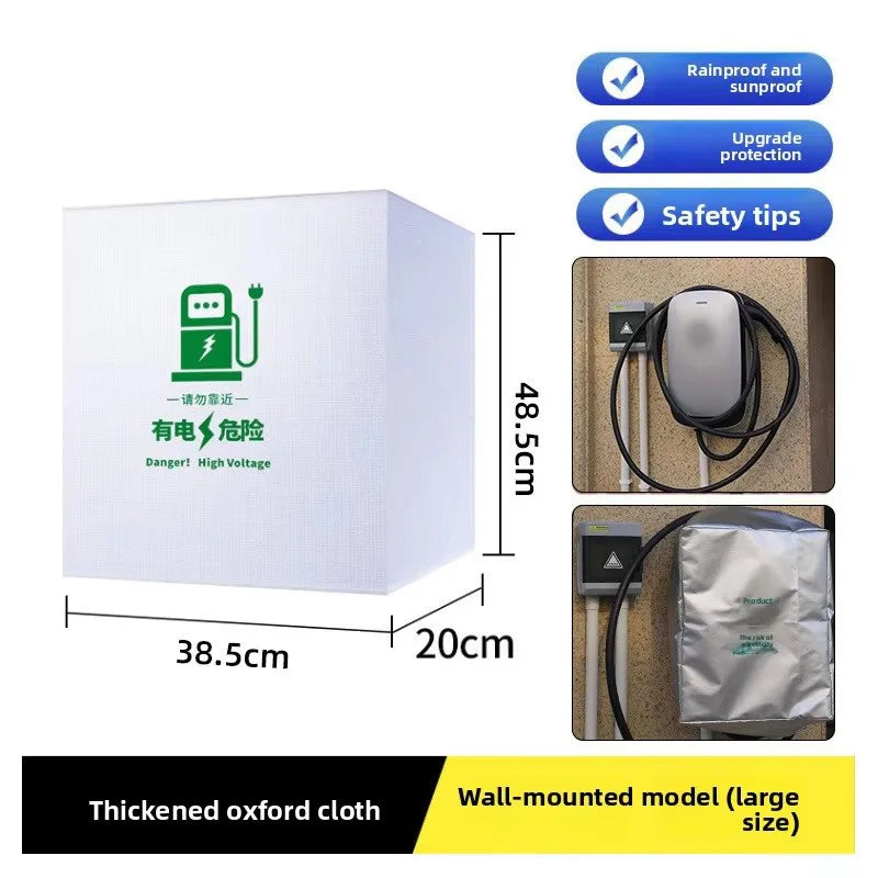 For Most Outdoor EV Charger Universal Electric Vehicle Charger Station Rain Cover Protector Rain Sun UV Snow Protections Cover