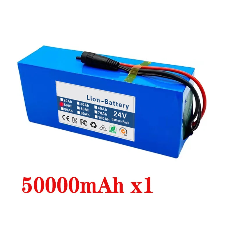 Battery Lithium pack 6s3p 24V 20Ah 30Ah 50Ah 18650 25.2v 20000/30000mAh Batterie Lithium-ion Avec Charger