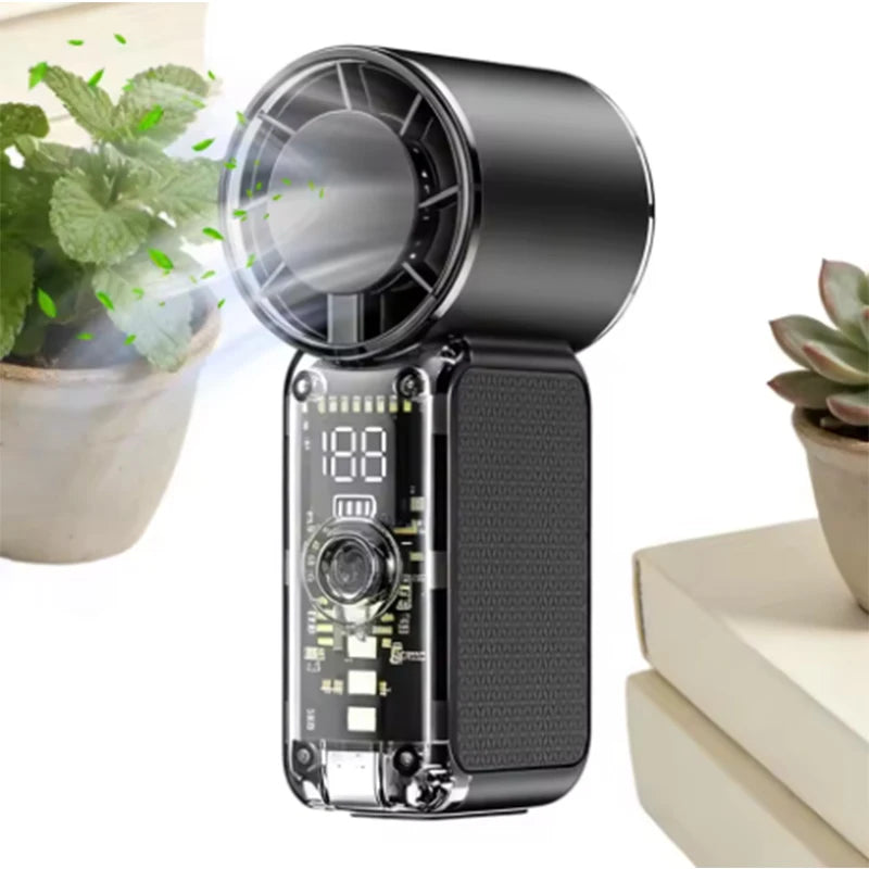 Powerful Mini Handheld Fan, Compact Portable Rechargeable Fan, High Speed Small Pocket Fan for Summer Travel Camping