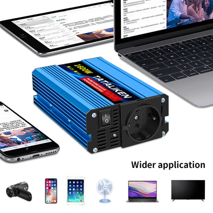 Pure Sine Wave Inverter 1000W-4000W DC 12V and 24V to AC 220V 50hz Power Inverter Charger  Adapter Universal Socket