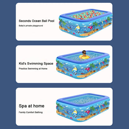 Children's Swimming Pool Inflatable Toys Family Adult Swimming Pools Summer Indoor Outdoor Party Toys Garden Baby Bath Bathtub