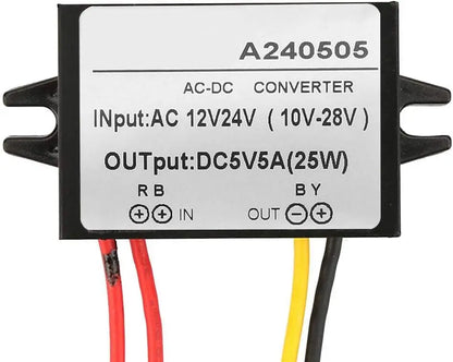 Voltage Power AC 12V 24V to DC 5V Voltage Regulator Power Module for Car Step Down Converter1A 2A 3A AC to DC 5C waterproof