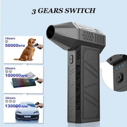 X6 Turbo Jet Blower 130000RPM Powerful Air Blower Brushless Motor Turbo Fan Jet Fan Cleaning Air Duster Blower Air Puissant Tool
