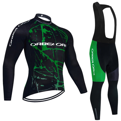 Winter 2025 New Cycling Jersey Team ORBEA ORCA Bike Jacket Pants Men Thermal Fleece Ropa Ciclismo MTB Road Bicycle Clothing