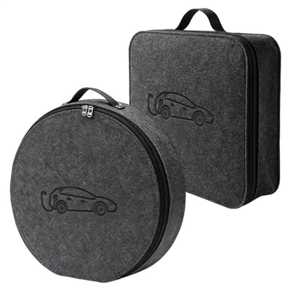 New Energy Vehicle Charging Gun Storage Bag Portable EV Charger Cable Bag Waterproof Auto EV Charging Jumper Storage Bag