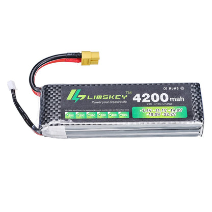 7.4v 11.1v 14.8v 1500mAh 2200mah 2800mah 4200mah 5200mah 6000mAh 3s lipo battery For RC toy Car Airplane Helicopter Boat Parts