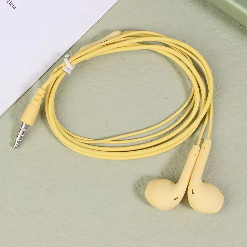1/2/3pcs Universal 3.5mm Stereo In-Ear Headphones Sport Music Earbud Handfree Wired Headset Earphones with Mic For Xiaomi Huawei