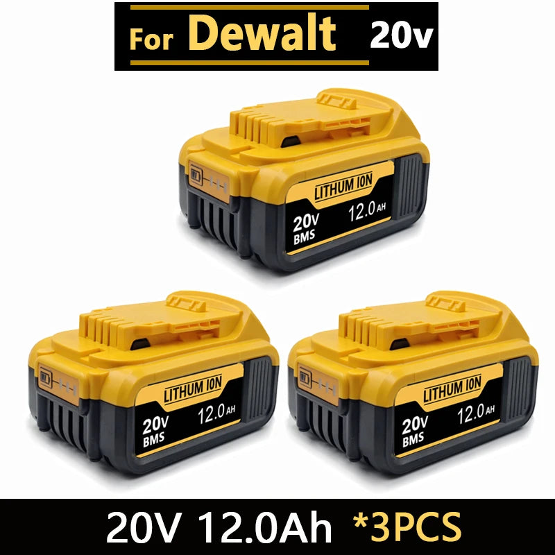 New High-power For DEWALT 20vbattery DCB200 DCB205 DCB206 * power tool 18V battery 3AH 8AH 12AH  batteries DCD805