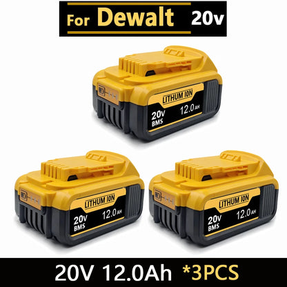 New High-power For DEWALT 20vbattery DCB200 DCB205 DCB206 * power tool 18V battery 3AH 8AH 12AH  batteries DCD805