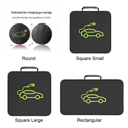 Electric Car Charger Plugs Storage Carry Bag EV Car Charging Cable Sockets Waterproof Fire Retardant Equipment Container