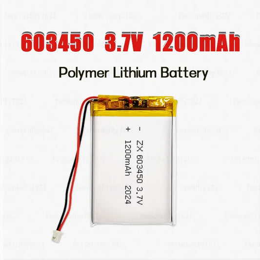 1pcs- 10pcs 3.7V 063450 Li Ion Polymoer Battery 603450 1200mAh Lipo Lithium Batteries  for Bluetooth Headset MP3/mp4 Speaker