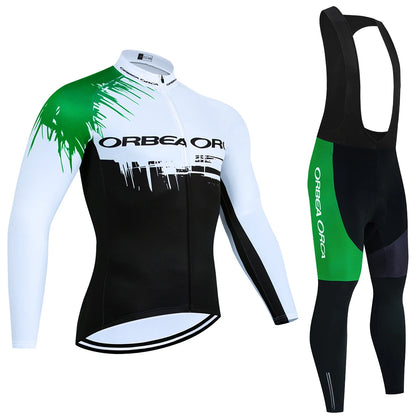 Winter 2025 New Cycling Jersey Team ORBEA ORCA Bike Jacket Pants Men Thermal Fleece Ropa Ciclismo MTB Road Bicycle Clothing