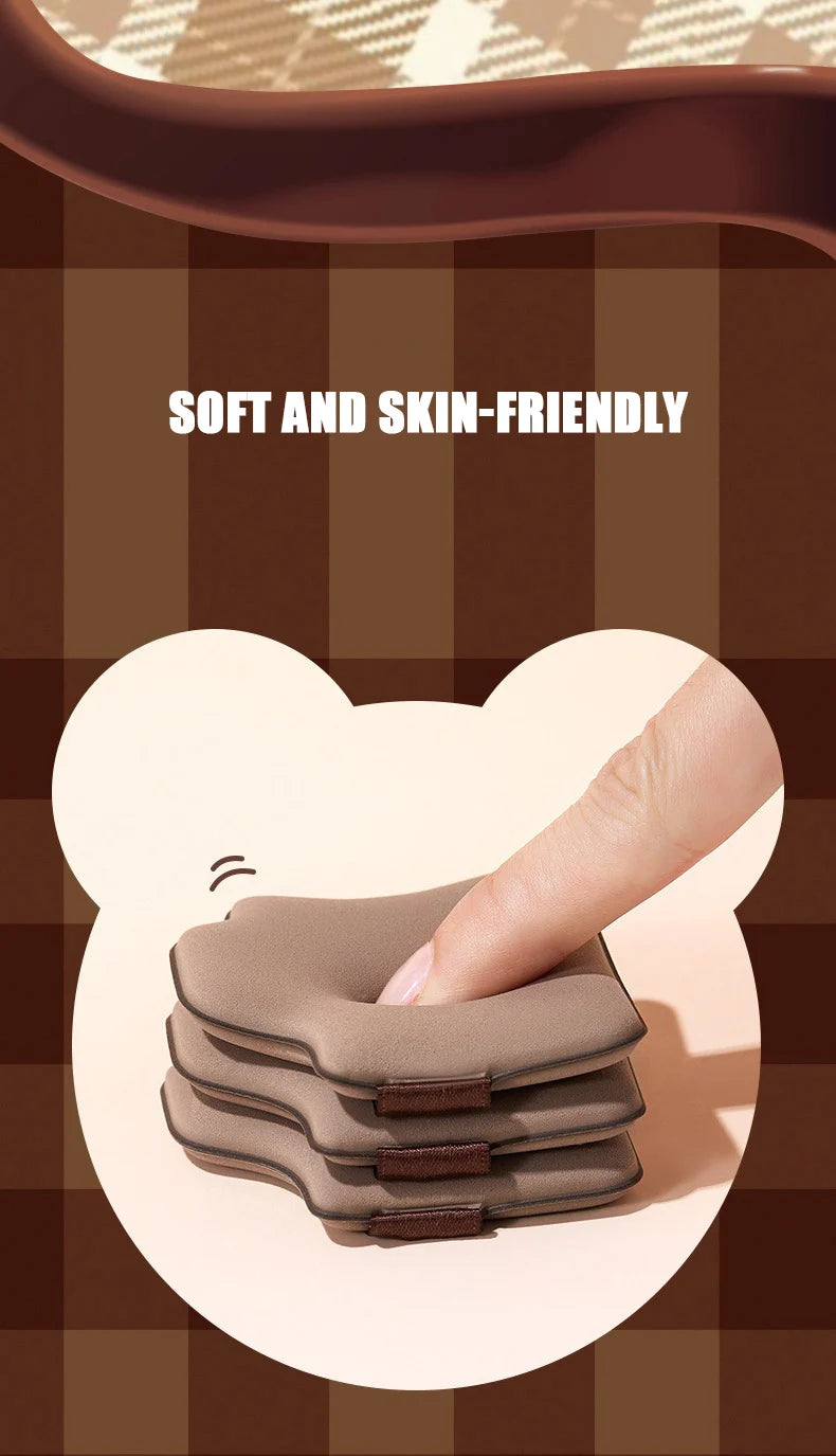 6pcs Dual-Use Cosmetics Puff Set Chocolate Cookie Soft Powder Puff Dry and Wet Foundation Air Cushion Makeup Sponge Beauty Tool