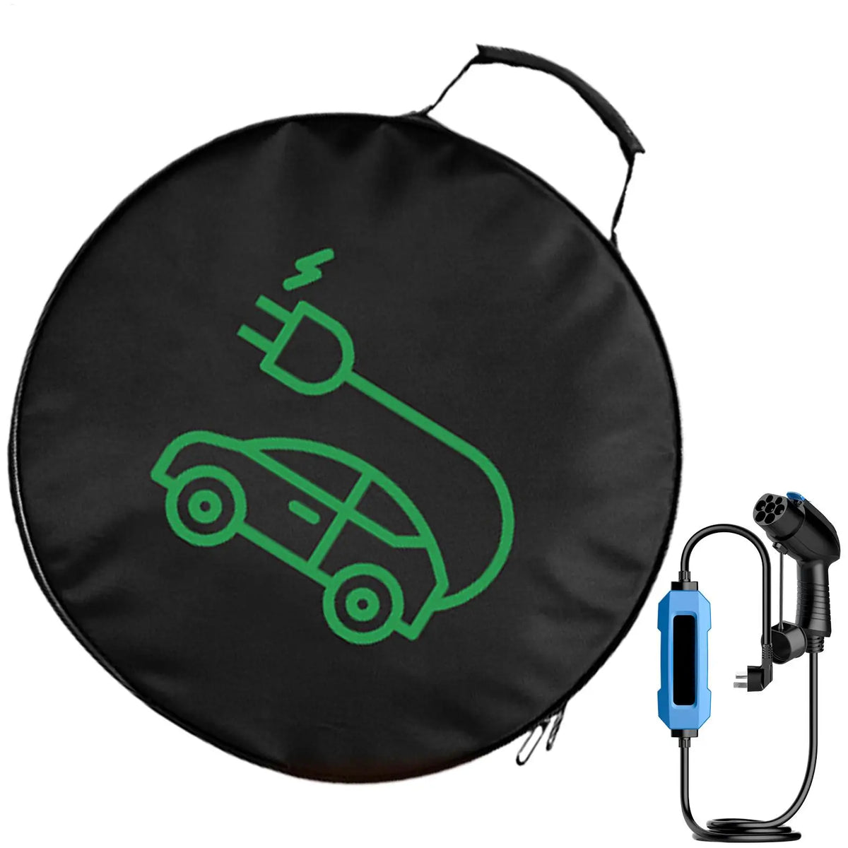 New Energy Vehicle Charging Gun Storage Bag Portable EV Charger Cable Bag Waterproof Auto EV Charging Jumper Storage Bag