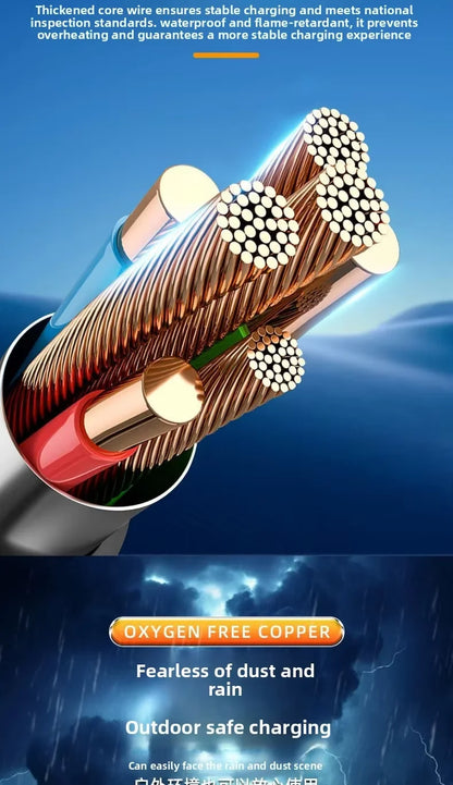 EV Charging Station Extension Cable 16A 7kW AC EV Charging Gun Extended Cord Slow-Charge Connector For BYD Home Use Charging