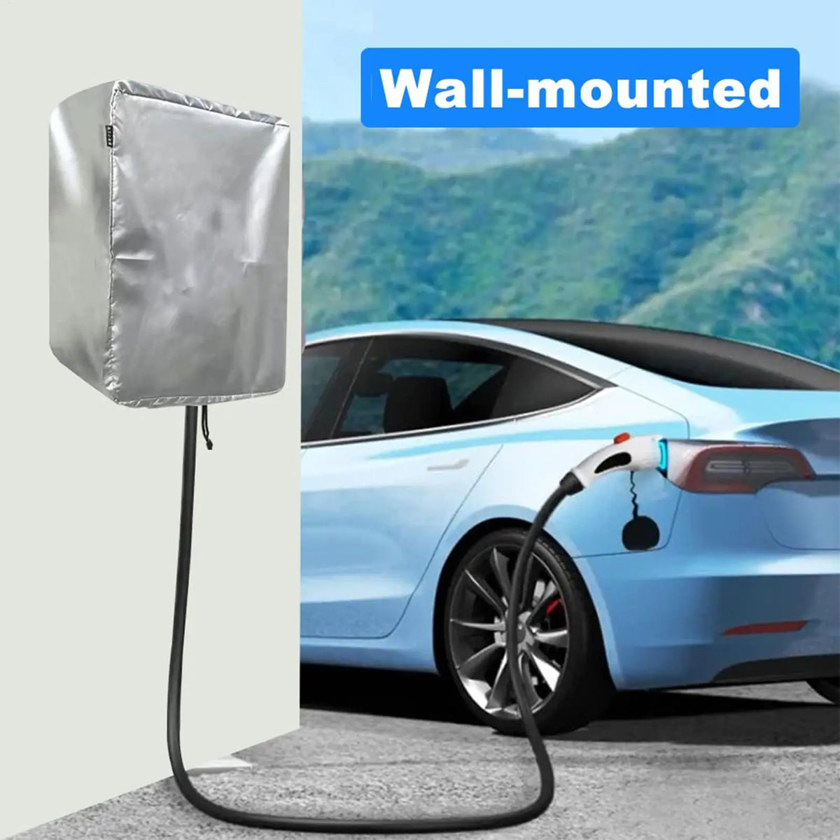 Electric Vehicle Charging Station Protective Cover outdoor Rainproof Car Charger Dust Cover Weatherproof EV Charger Protector