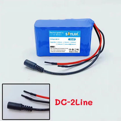 Batterie Lithium-ion 3s4p 12V 12ah 18650, 28000mAh DC12.6V, Batterie Rechargeable De Très Grande Capacité Avec BMS + Chargeur