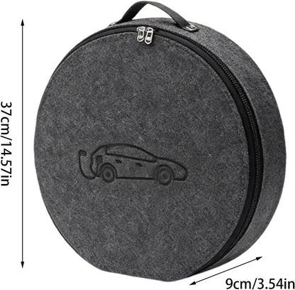Auto EV Charging Jumper Storage Bag Charging Gun Storage Bag Portable EV Charger Cable Bag New Energy Vehicle Waterproof