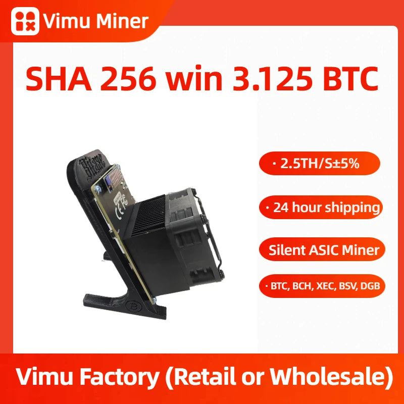 Reliable Bitaxe 801 Bitcoin Solo Miner｜2.55TH/s Dual BM1370 ASIC Chip｜Open-Source Low-Noise BTC Mining Machine