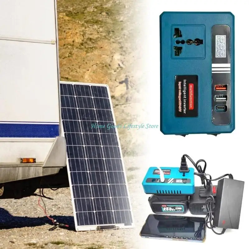 E74E 21V To 220V Converter Intelligent Inverter Electric Tool Power inverters Power Conversion Power Tool Accessories