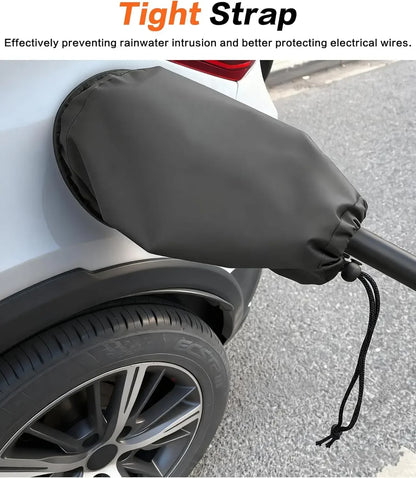 Waterproof Charging Port Cover EV Charger Cover Rain Snow Protection Magnetic Adsorption Universal for Most Electric Cars