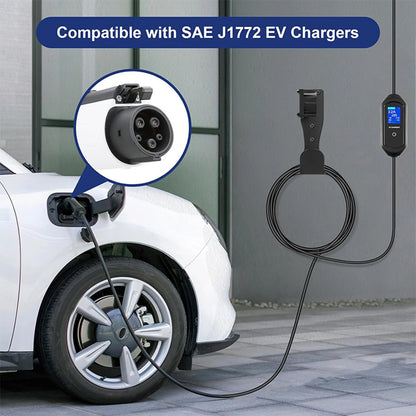 EV Charger Cable Holder Stainless Steel J1772 Charger Holder Wall Mounted Cable Organizer For EV Charging Accessories