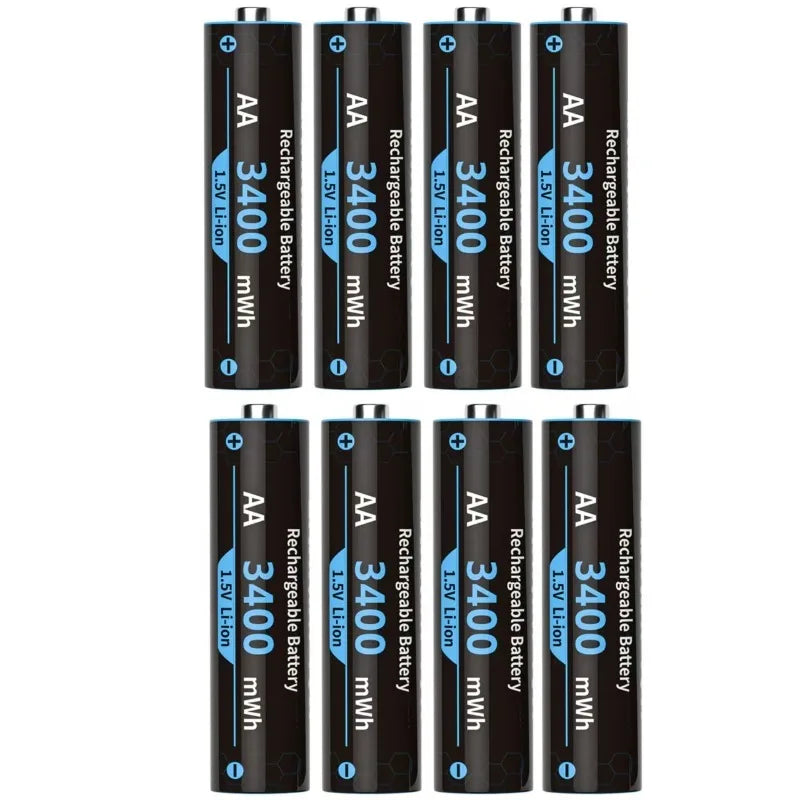 1.5V AA/AAA Lithium Battery LED Light Display Charger Intelligent Storage Charging Integrated Lithium Battery Charger