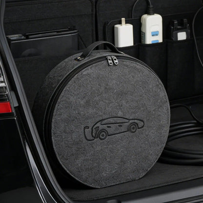 EV Cable Bags Weathproof Felt Charging Cord Electric Car Charger Case Adapters Tools automobile EV Charging Jumper Storage Bag