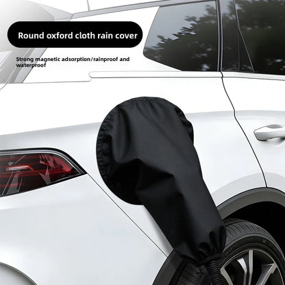 Waterproof Charging Port Cover EV Charger Cover Rain Snow Protection Magnetic Adsorption Universal for Most Electric Cars
