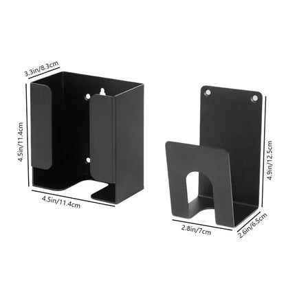 EV Charger Holder, Wall-Mounted Bracket Set, Compatible with SAE J1772 Connector & J-Hook