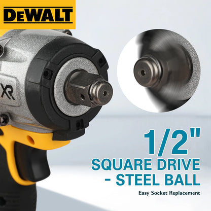 Dewalt DCF922 Brushless Impact Wrench High Torque Cordless Electric Wrench Tire Repair Tool 20V Rechargeable Power Tools