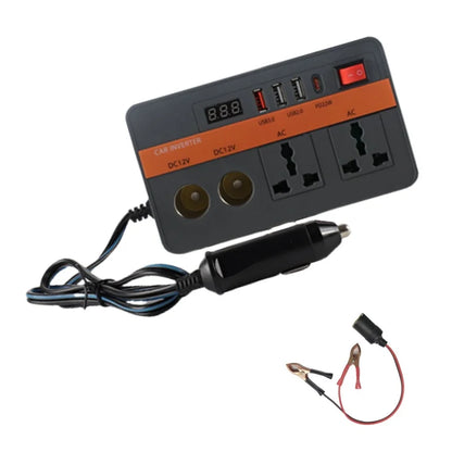12V 300w power adapter on-board inverter AC220V power converter on-board appliance inverter transformer USB+TYPEC-PD22W