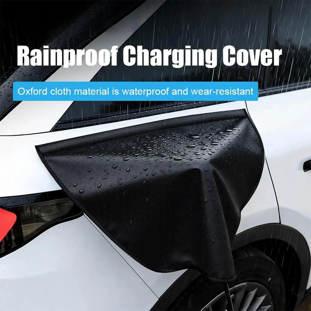 Magnetic EV Charger Port Cover - Durable, Weatherproof, UV & Snow Resistant, Heat Insulating for Electric Vehicles