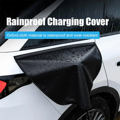 Magnetic EV Charger Port Cover - Durable, Weatherproof, UV & Snow Resistant, Heat Insulating for Electric Vehicles