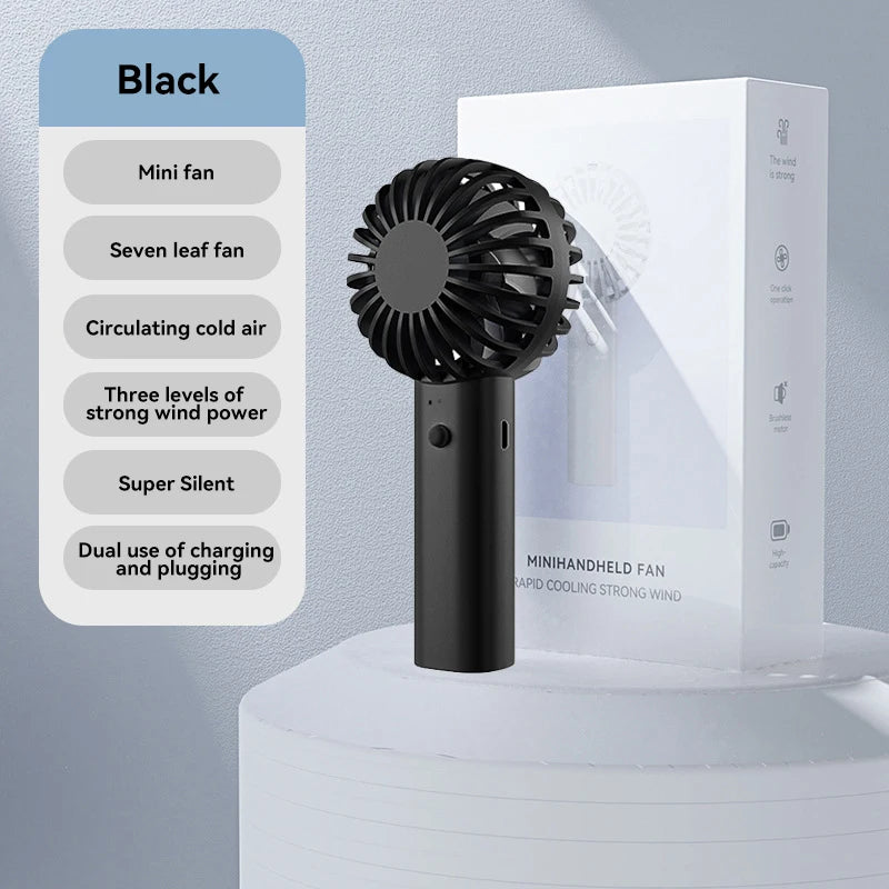 Portable Outdoor Usb Charging Fan With Battery Desktop Aromatherapy Mini Electric Fan Three-speed Adjustment Summer 2025 New