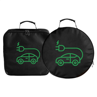 New Energy Vehicle Charging Gun Storage Bag Portable EV Charger Cable Bag Waterproof Auto EV Charging Jumper Storage Bag